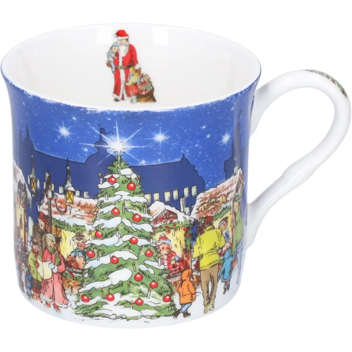 Porzellan-Tasse "Weihnachtsmarkt"