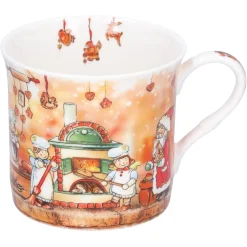 Porzellan-Tasse "Weihnachtsbackerei"