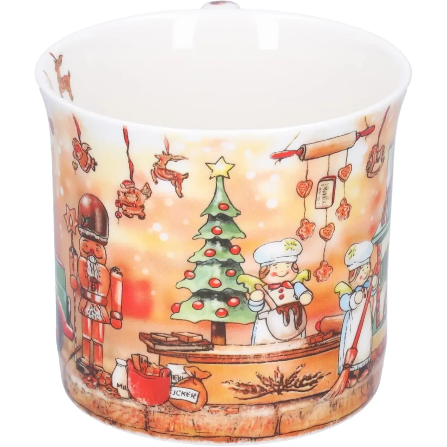 Porzellan-Tasse "Weihnachtsbackerei"