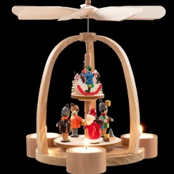 Pyramide "Weihnachtsmann Und Reiterlein"