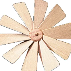 Pyramiden-Flugelrad Aus Holz, D 80 Mm