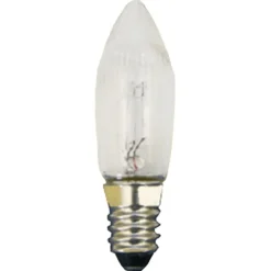 Riffelkerzen, 55V/3W/E10, Hohe 40Mm