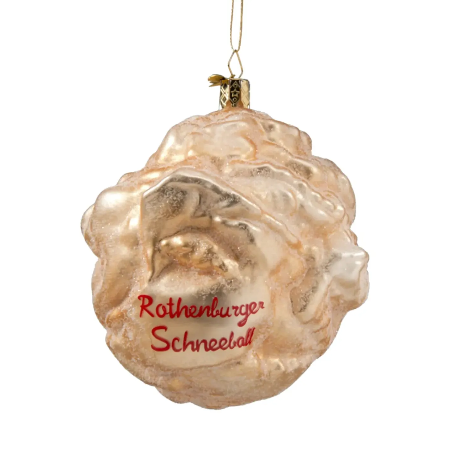 Rothenburger Schneeballen Glasbaumbehang