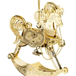Schaukelpferd, Vergoldet