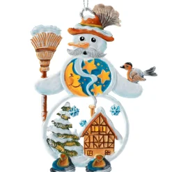 Schneemann Mit Bayernhut