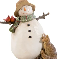 Schneemann Mit Fuchs