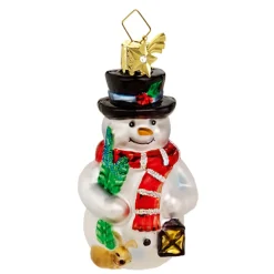 Schneemann Mit Laterne