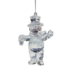 Schneemann Mit Laterne, Acryl