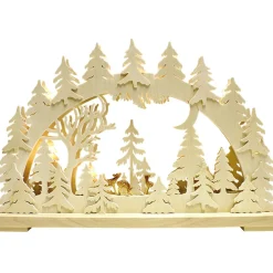 Schwibbögen "Rehe In Der Abenddammerung", 115V Mit Usb A-Anschluss