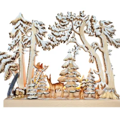 Schwibbögen "Winterwaldszene", 230V Mit Usb A-Anschluss