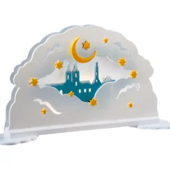 Schwibbögen Wolkenpanorama "Rothenburg" (Mit Beleuchtung)