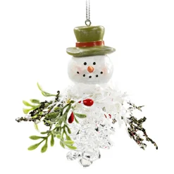 Tannenzapfen Mit Schneemann