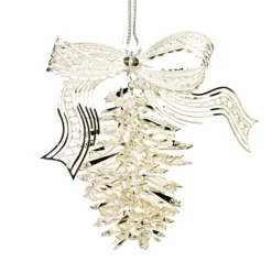 Tannenzapfen, Versilbert