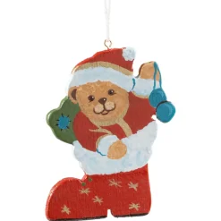 Teddy In Nikolausstiefel, Rot