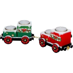 Teelichthalter "Waggons-Weihnachtsreise"