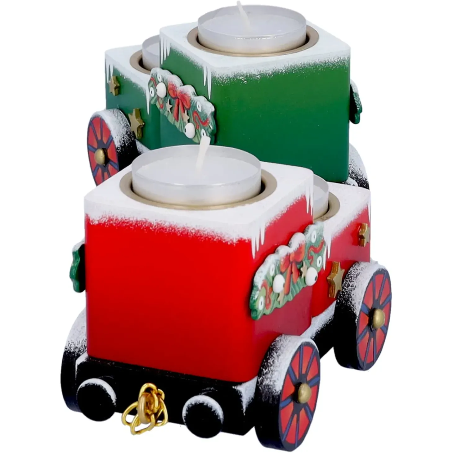 Teelichthalter "Waggons-Weihnachtsreise"