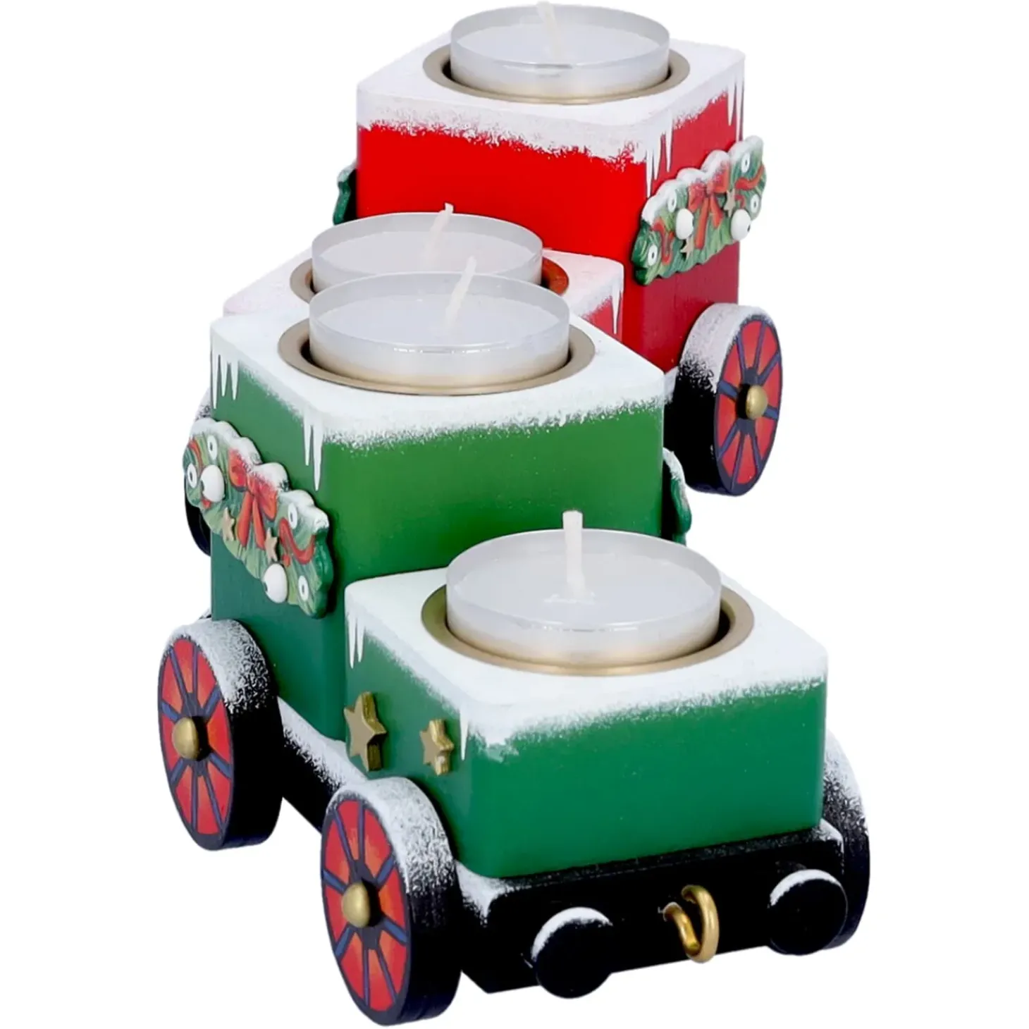 Teelichthalter "Waggons-Weihnachtsreise"
