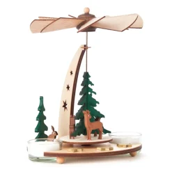 Teelicht-Pyramide "Waldtiere"