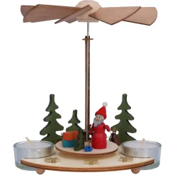 Teelicht-Pyramide "Weihnachtsmann"