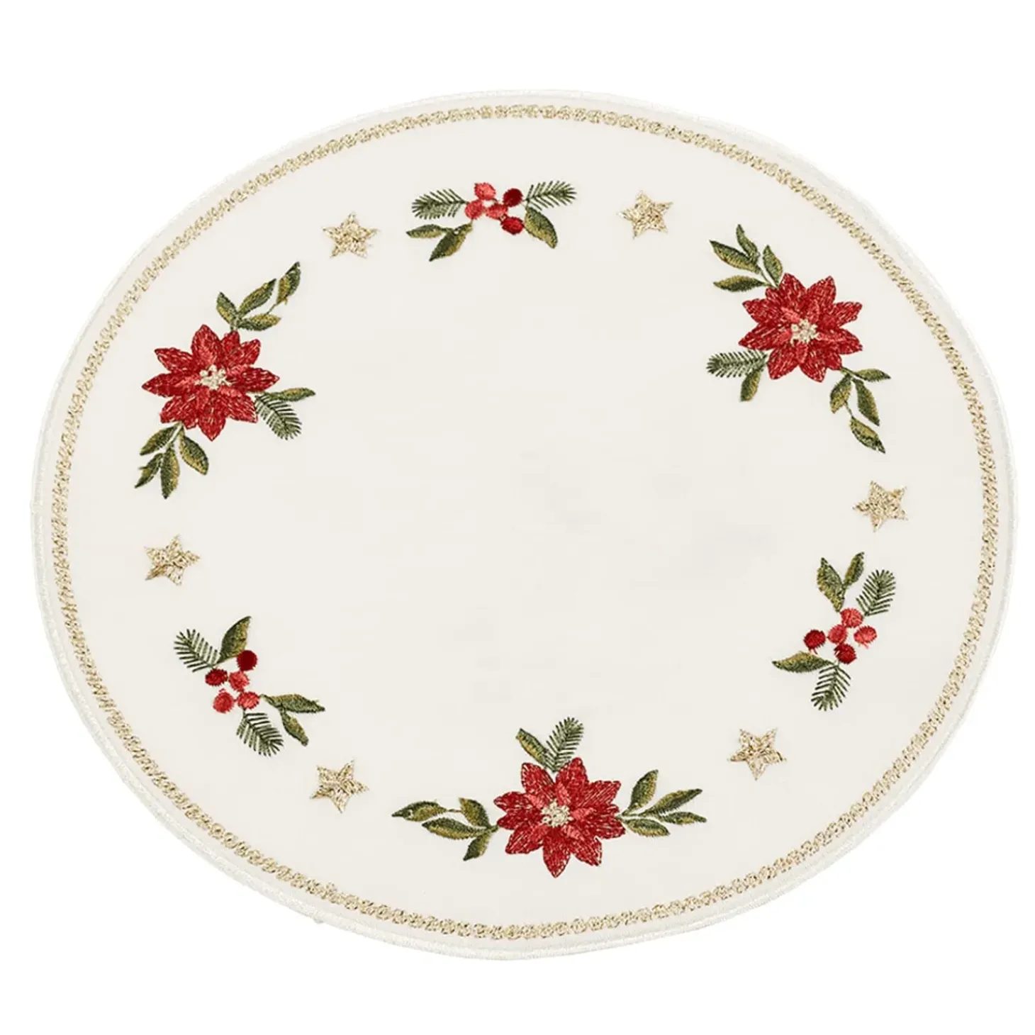 Tischdecke "Weihnachtsstern" R 20 Cm