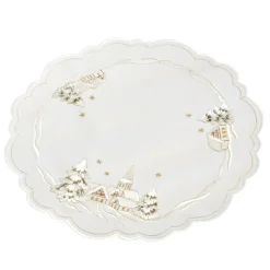 Tischdecke "Winterdorf" R 20 Cm