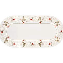 Tischlaufer "Christrose Weis" 25X58Cm