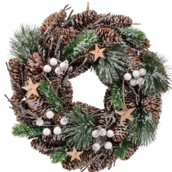 Turkanz Mit Weisen Beeren Und Zapfen