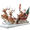 Weihnachtsmann Im Rentierschlitten