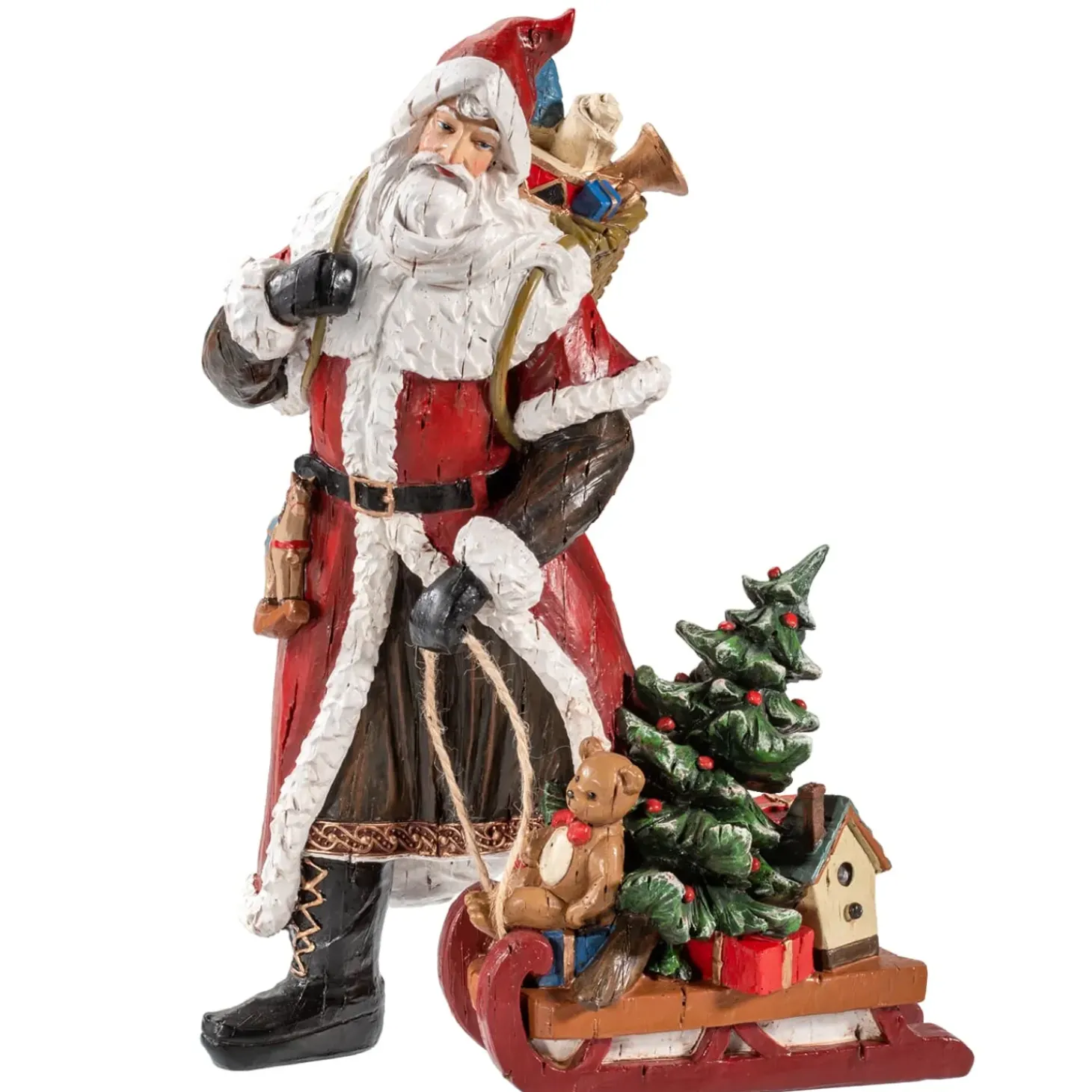 Weihnachtsmann Mit Schlitten