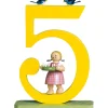 Zahl "5" Madchen Mit Kranz